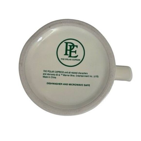 Polar Express Hot Chocolate Believe Ticket 3D Raised Design Coffee Mug Cup Train - Picture 8 of 10